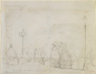 Promenade at Baden, 1858